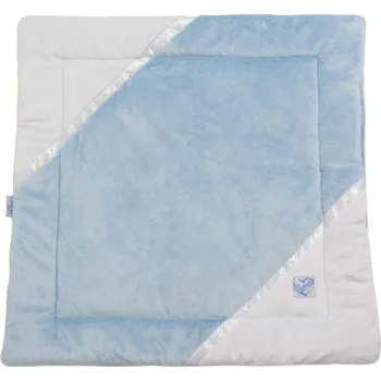 Pelíšek pro kočku Rajen plyšová deka 60x60cm světle modrá