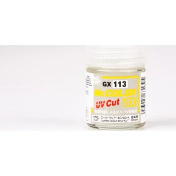 Modelářská barva Gunze Sangyo GX113 Mr. Color GX - matný lak III s UV filtrem (18ml)