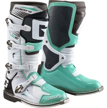 Moto obuv a Motokrosové boty GAERNE SG 10 bílá/zelená vel. 42 (MX boty na motorku SG10 , SG-10)