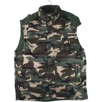 Pánská vesta WANG Zateplená pánská vesta - black woodland Velikost: XL