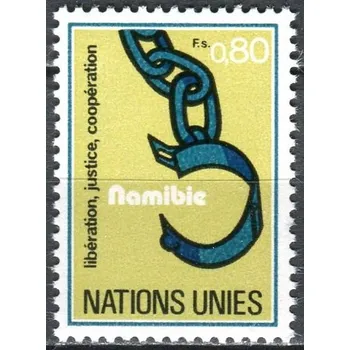 Poštovní známka (1978) MiNr. 75 ** - OSN Ženeva - Namibie: mír, spravedlnost, spolupráce
