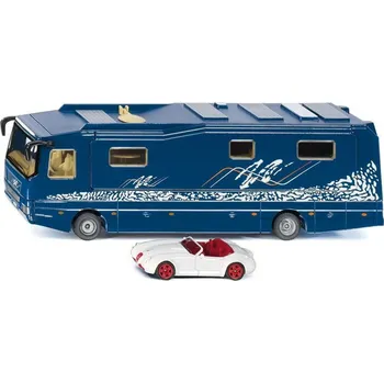 autíčko Siku Super Obytný karavan s autem 1:50