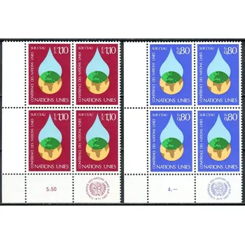 Poštovní známka (1977) MiNr. 64 - 65 ** - OSN Ženeva - 4-bl - Konference OSN o vodě, Mar del Plata