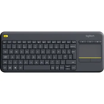 Logitech Wireless Touch Keyboard K400 Plus, UK černá