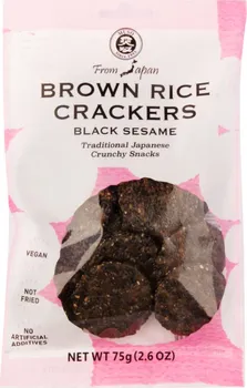 Muso Crackery celozrnné rýžové s černým sezamem 75 g