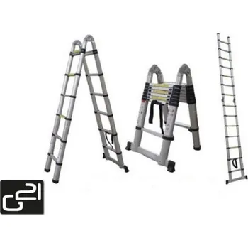 Žebřík Teleskopický žebřík G21 GA-TZ16-5M štafle/žebřík