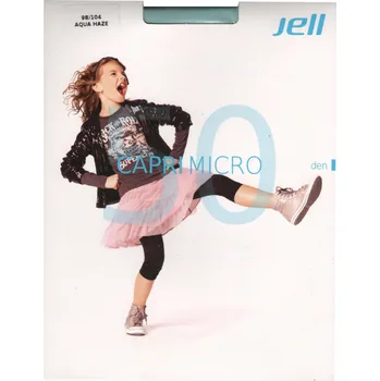 Dívčí legíny xcena Capri legíny 3/4 50 DEN modrozelené Velikost: 98 /104