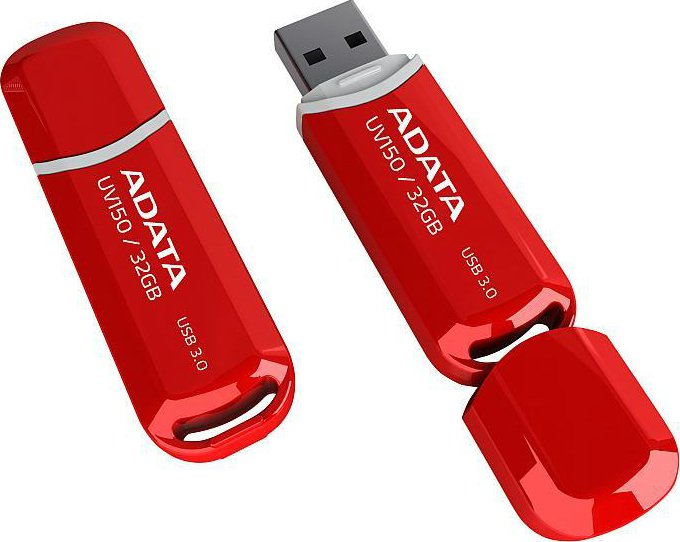 ADATA DashDrive UV150 32GB USB 3.1 flashdisk, slim, červený 1003877 Barva