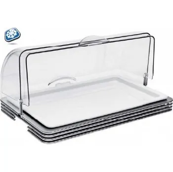 Podnos chladící WIRE, rolovací víko, porcelánové plato GN1/1 Sleva 1000Kč