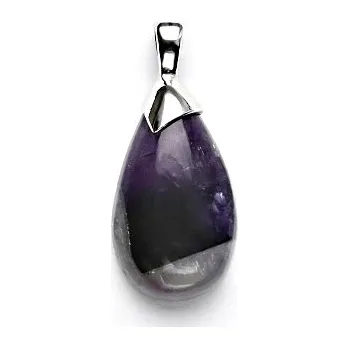 Přívěsek Stříbrný přívěsek, přírodní ametyst, 7,97 g
