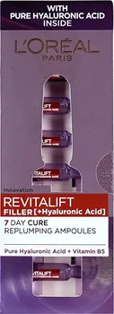 Pleťové sérum L’Oréal Paris Revitalift Filler vyplňující hyaluronové sérum v ampulích 7 x 1,3 ml