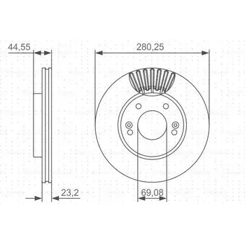 Brzdový kotouč Bosch 0 986 479 A12