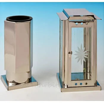 Smuteční dekorace Morex X6456/2 hřbitovní lampa a váza nerez