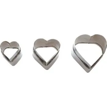 Vykrajovátko Sada 3ks vykrajovátek SRDCE