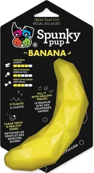 Hračka pro psa Spunky Pup banán na pamlsky 14 cm