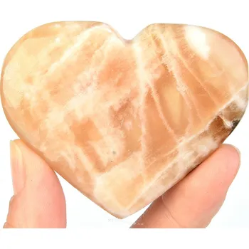 Přírodní kámen Srdce z aragonitu (Maroko) 71g