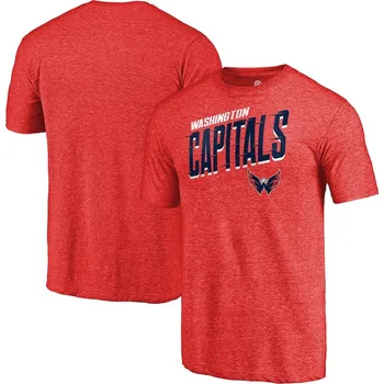 Pánské tričko Fanatics Pánské tričko Washington Capitals NHL Slant Strike Tri-Blend Velikost: S