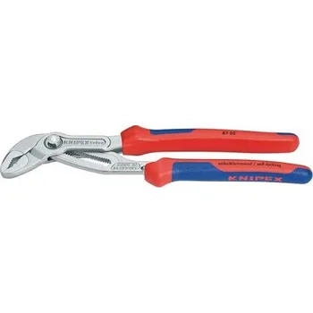 Ruční nářadí KNIPEX 8705300 Instalatérské kleště Cobra (Délka 300mm. Kapacita pro trubky: Ø 2 3/4 palce. Precizní sikovky Hightech. Pochromované, Rukojeti s vícesložkovými povlaky. Velmi vysoká kapacita uchopení. DIN ISO 8976.)
