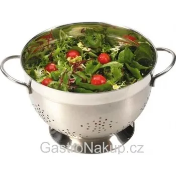 Cedník a síto Cedník nerezový polokruhový 20 cm, s podstavcem Sleva 80Kč