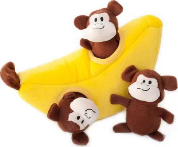 Hračka pro psa ZippyPaws Burrow Opice v banánu