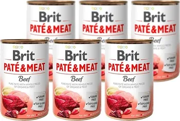 Krmivo pro psa Brit Paté & Meat Beef 6 x 400 g