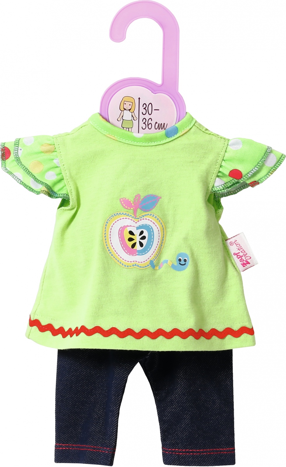 Zapf Creation Dolly Moda Pyjama Für Puppen 30–36 Cm – Süße Kleidersets Für My Little Baby Born & Annabell