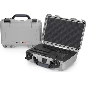 NANUK - Odolný kufr model 909 Classic Pistol - stříbrný