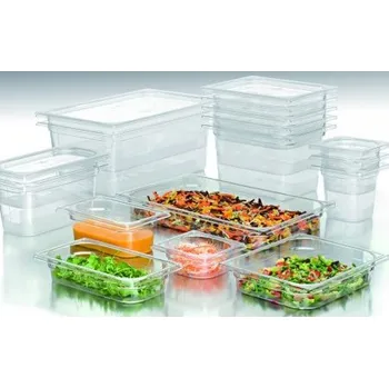 Dóza na potraviny Gastronádoba polykarbonát CRISTAL GN1/2-200 mm, transparentní