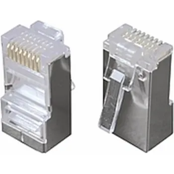 Televizor SOLARIX Konektor 8p8c CAT5E neskládaný,STP,licna (100ks), 11238804