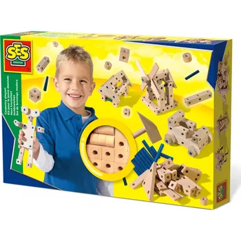 Dřevěná hračka SES creative Skládání ze dřeva malá sada