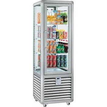 Vitrína chladící panoramatická nápojová Curve CBV450G, 4x roštová police Sleva 6910Kč