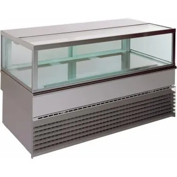 Vitrína chladící Georgia Square nízká,nerezová,100 cm Sleva 9364Kč