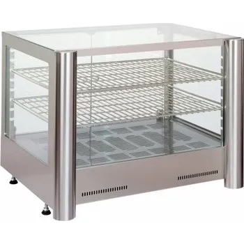 Chlazení Vitrína vyhřívaná TRENT Hot PE4 inox stolní nerezová Sleva 2472Kč