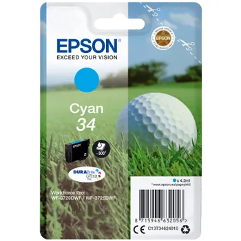 Tiskárna Epson Singlepack Cyan 34 DURABrite Ultra Ink