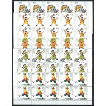 Poštovní známka (1994) MiNr. 1726 - 1730 ** - Německo - 10-bl - d.č. - 100. výročí úmrtí Dr. Heinrich Hoffmann