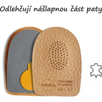 Vložka do bot SVORTO Podpatěnky pro odlehčení paty 041 vel.33-46, --- - 33-36