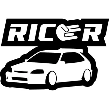 Samolepicí dekorace na vozidlo Samolepka ricer na auto a motorku, tuning nálepka (1735)