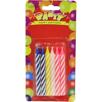 Dortová svíčka Dortové svíčky - 12 ks - PK106-6