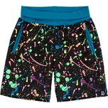 klučičí 3/4 kalhoty s prskaným vzorem