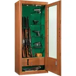 METALK Luxusní prosklená kombinovaná skříň na 7 zbraní Regina - splňuje požadavky pro uložení do 10ks zbraní