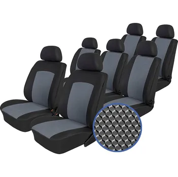 Potah sedadla Automega Autopotahy VOLKSWAGEN SHARAN, od r. 1994-2010, 7 míst, Dynamic šedé + UNIVERZÁL utěrka z mikrovlákna velká Smart Microfiber zdarma v hodnotě 299,-Kč