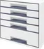 Zásuvkový kontejner Box zásuvkový Leitz WOW 5 zásuvek šedý/bílý