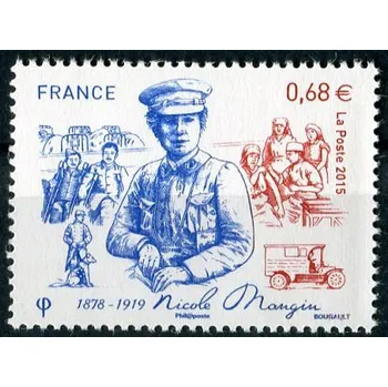 Poštovní známka Post France (2015) MiNr. 6097 ** - Francie - Nicole Mangin