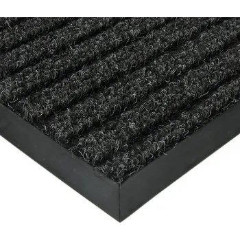 Černá textilní zátěžová čistící rohož Shakira - 50 x 90 x 1,6 cm