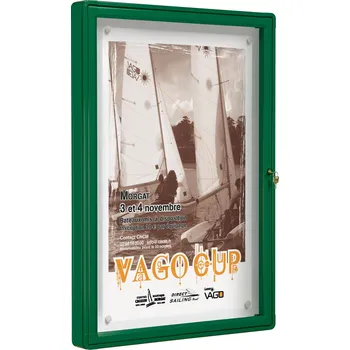 Kancelářský nábytek Vitincom Exteriérová vitrína 2000 - v.135x75 cm Barva: stříbrná, Vitráž: bezpečnostní sklo