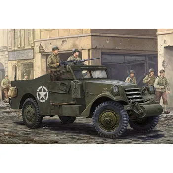 Plastikový model Hobby Boss 1/35 U.S.M3A1 White Scout Car Late