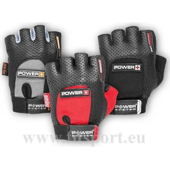 Fitness rukavice PowerSystem rukavice POWER PLUS black S