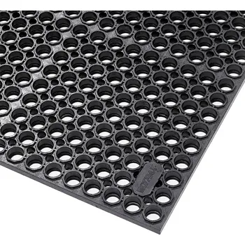 Rohožka Černá gumová protiúnavová rohož Sanitop Deluxe - 91 x 152 x 2 cm