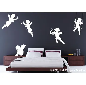 Samolepící dekorace Samolepky na zeď - Andílci II - S