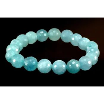 Náramek Náramek z modrého křemene QA, kuličky cca 10 mm (KM150NS)